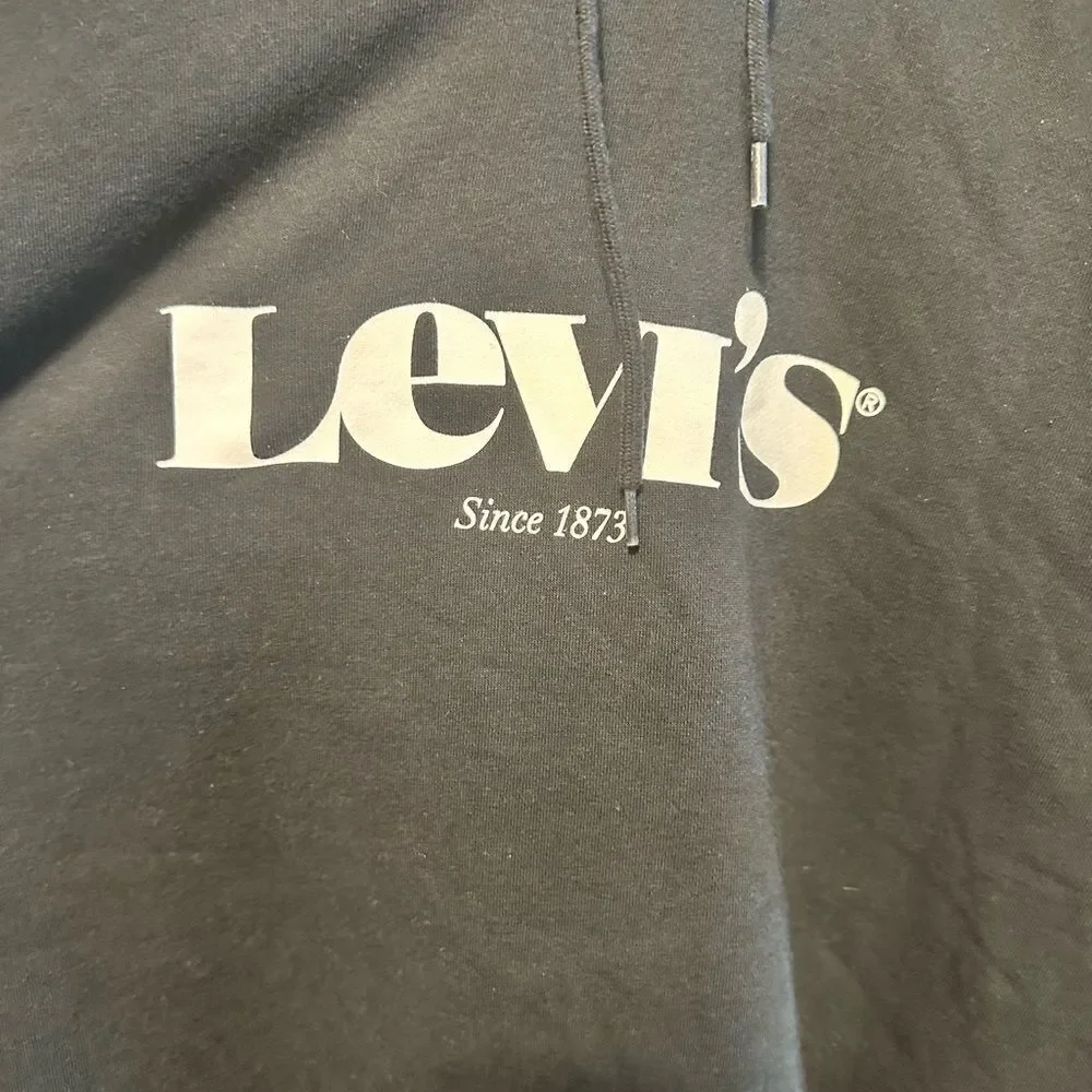 NWT Levi Men’s Black Graphic Hoodie Pullover Levi’s - Size 3XL